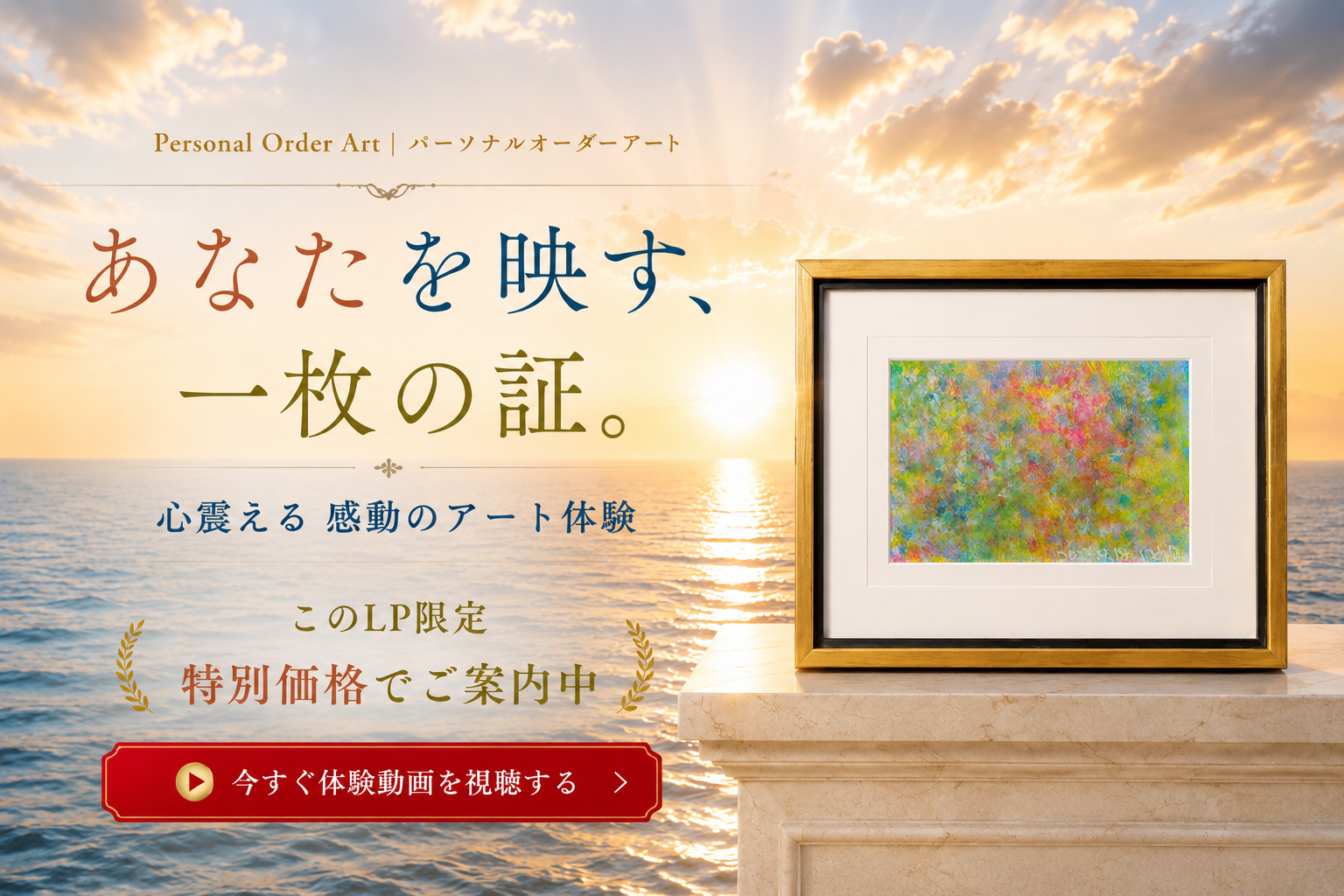 あなたを映す、一枚の証。心震える感動のパーソナルオーダーアート体験。